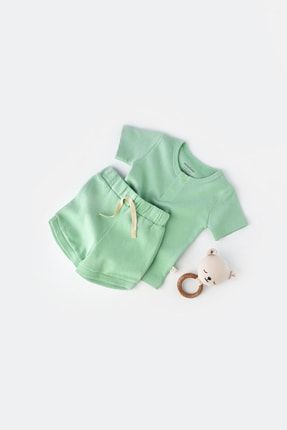 Baby Organik Şort & Tshirt Takım 2D2BCSYW1019
