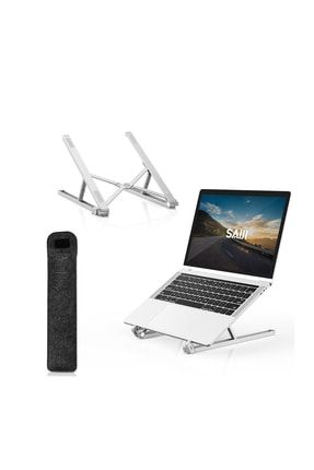 Saiji X2 Taşıma Çantalı Alüminyum Notebook Laptop Standı Gümüş TYC00426745710