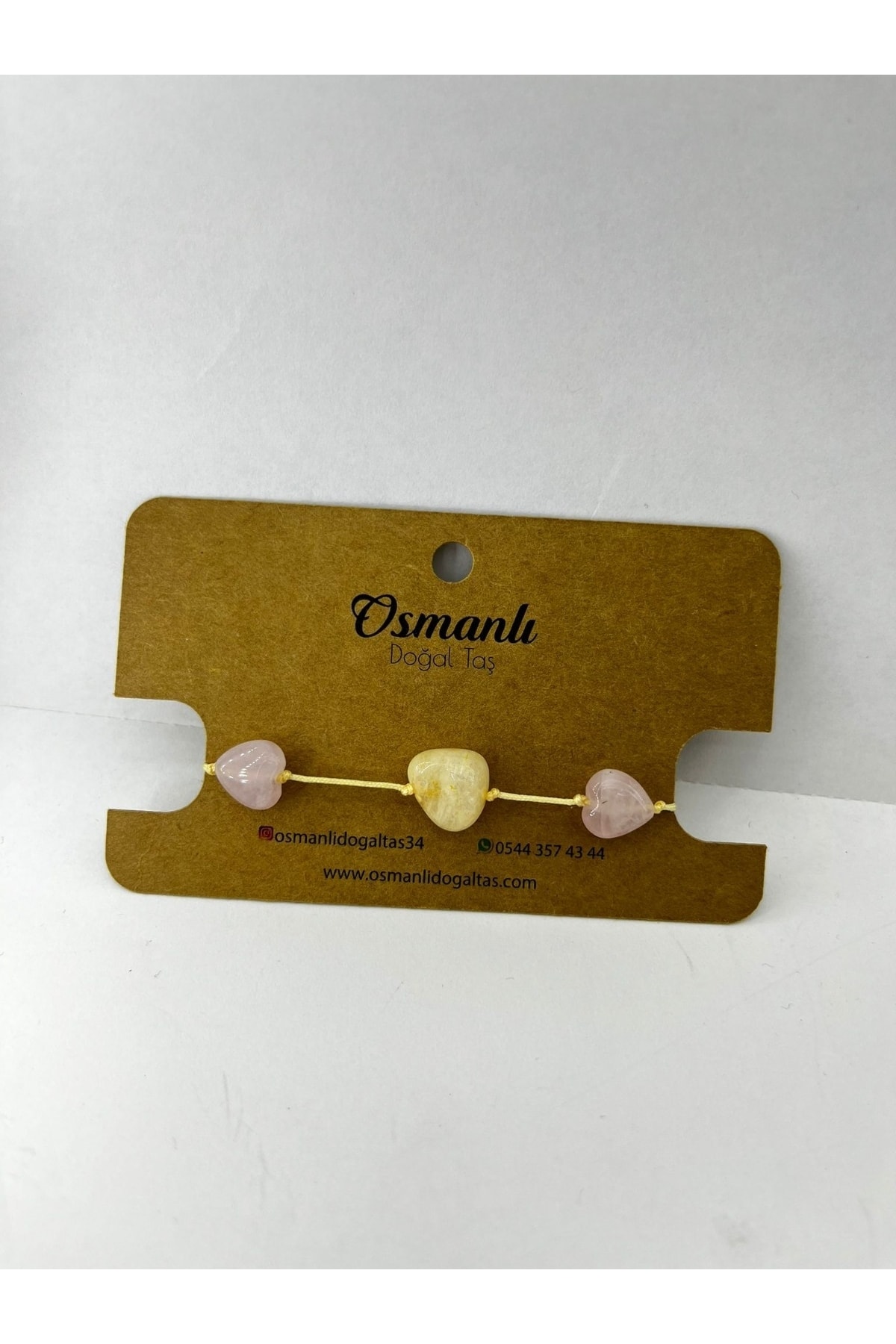 OSMANLI DOĞAL TAŞ Sertifikalı Sitrin, Pembe Kuvars Doğaltaş Kadın Halhal Ts033
