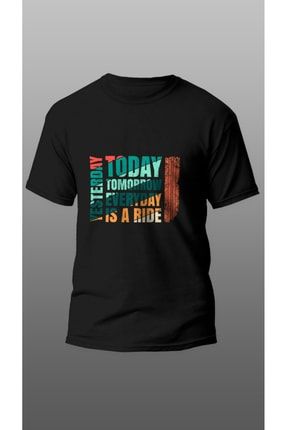 Everyday Rıde Motorcu Tişört , Motorcu Tişört , Motor T-shirt EVERYDAY SİYAH