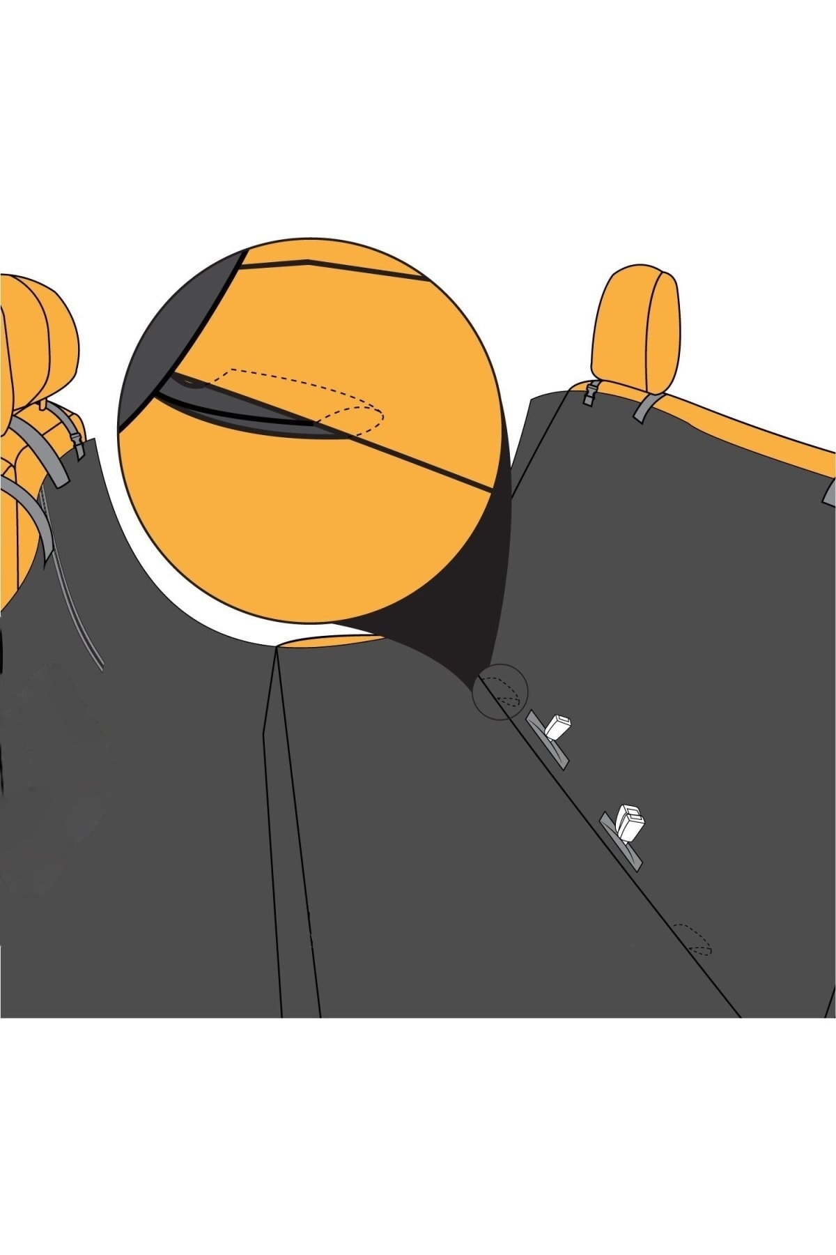 Ankaflex Köpek Için Araba Araç Oto Koltuk Kılıf Örtü Evcil Hayvan Seyahat Örtüsü Çantası Köpek Aksesuarı fotoğrafı 6 (önizleme)