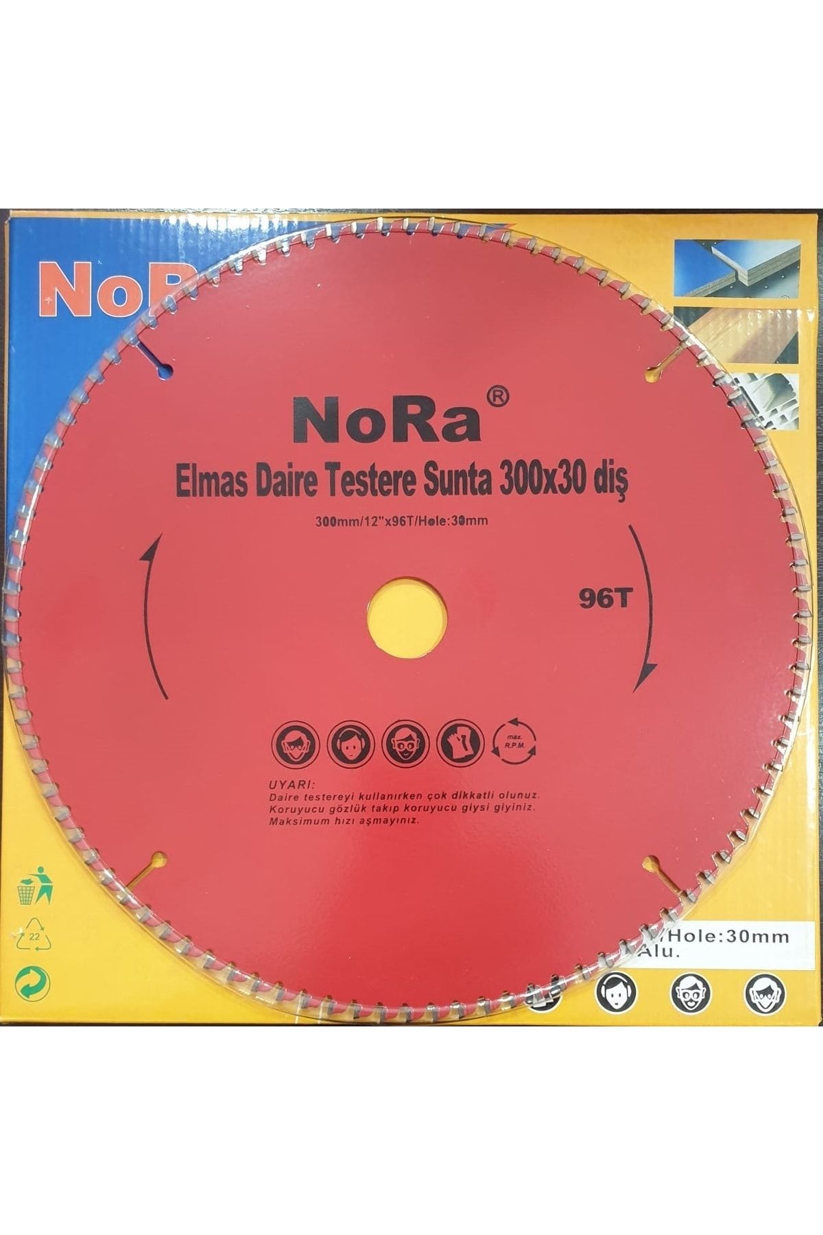 NORA Elmas Testere Sunta-mdf 300x30 (96) Diş