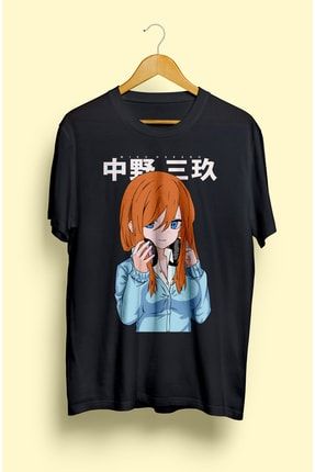 Miku Nakano Anime Girls Manga Karakteri Tasarım Baskılı Tişört AKRB0006T