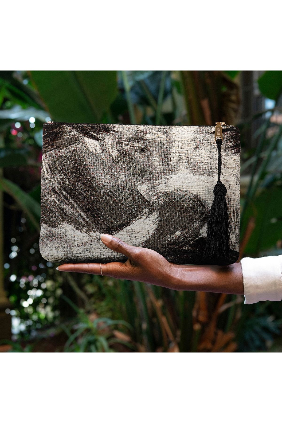 OttoAngelino-Otto Angelino Authentic Design Zippered Women's Clutch Bag 4