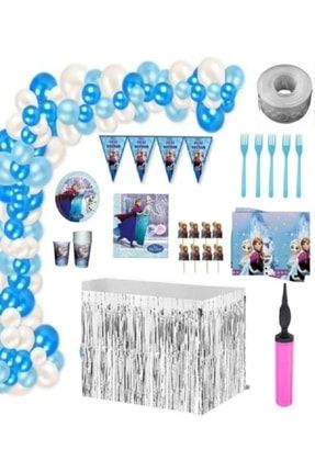 Frozen & Elsa Lüks Doğum Günü Parti Seti 16 Kişilik elsafrozensethbGY
