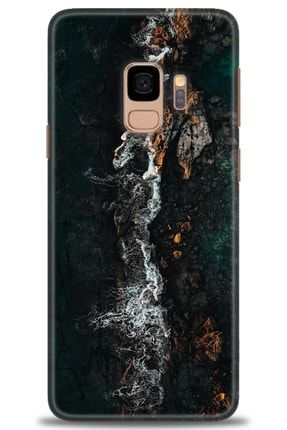 Samsung Galaxy S9 Kılıf Hd Baskılı Kılıf - Dark Sea + Temperli Cam mmsm-s9-v-188-cm
