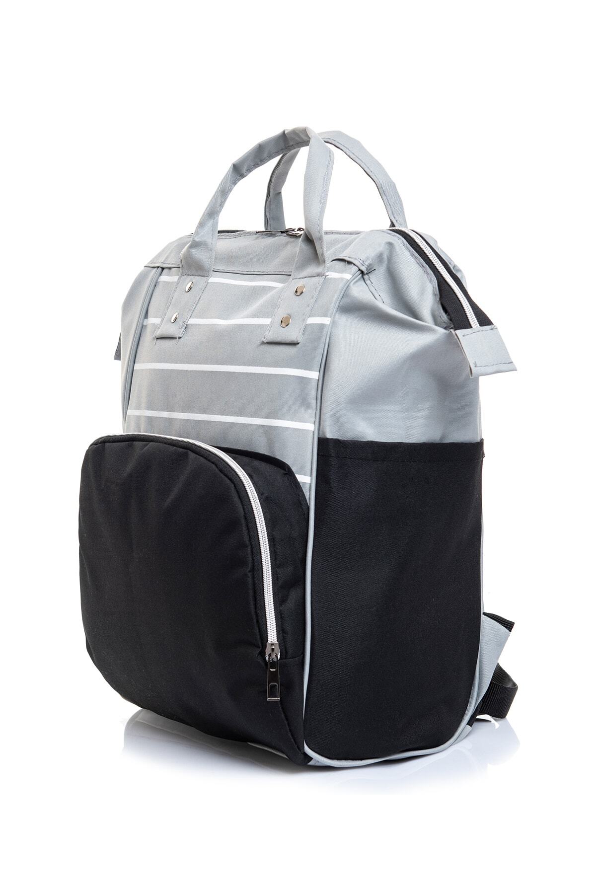 کوله پشتی زنانه خاکستری Genel Markalar | STRSTC اورجینال - تصویر 3