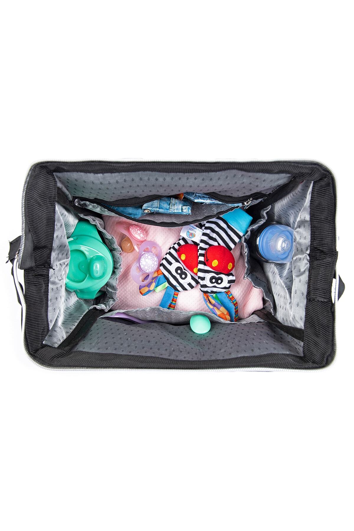 کوله پشتی زنانه خاکستری Genel Markalar | STRSTC اورجینال - تصویر 6