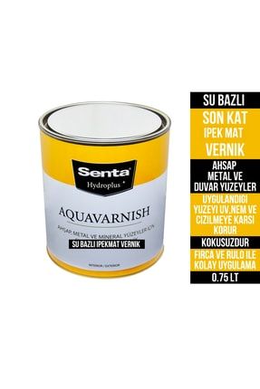 Senta Aquavarnısh Ahşap, Metal Ve Mineral Yüzeyler Için Taş Vernik 0.75 Lt 951