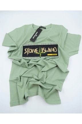 Stone Island Bisiklet Yaka Yeni Sezon T-shirt FC852