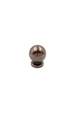 Küçük Misket Düğme Antik Bakır 25mm Çapında Çekmece Dolap Mobilya Kulpları Bablife-Düğme-Misket-AntikB-25