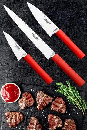 Asia 3 Parça Mutfak Bıçak Seti Et Ekmek Sebze Meyve Soğan Salata Şef Bıçak Set214
