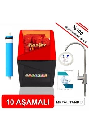 Master 10 Aşamalı Su Arıtma Cihazı Pompasız-filmtec Membran MST-0017-1