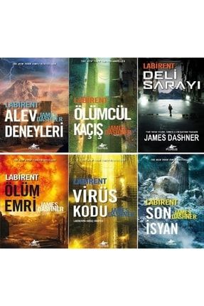 Labirent Ölümcül Kaçış - Virüs Kodu - Ölüm Emri - Son Isyan - Alev Deneyleri - Deli Sarayı /6 Kitap olgukitap-özelset500