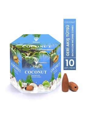 Coconut / Coco Geri Akış Tütsü Şelale Konik Backflow Incense Cones 10 Adet /cones GERİ AKIŞ 10