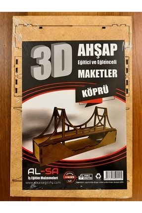 Ahşap Köprü Yelkenli Boyanabilir Ahşap Maket k23546
