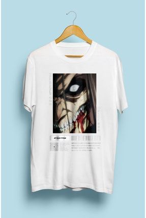 Atack On Titan Eren Yeager Anime Tasarım Baskılı Tişört KRG1391T