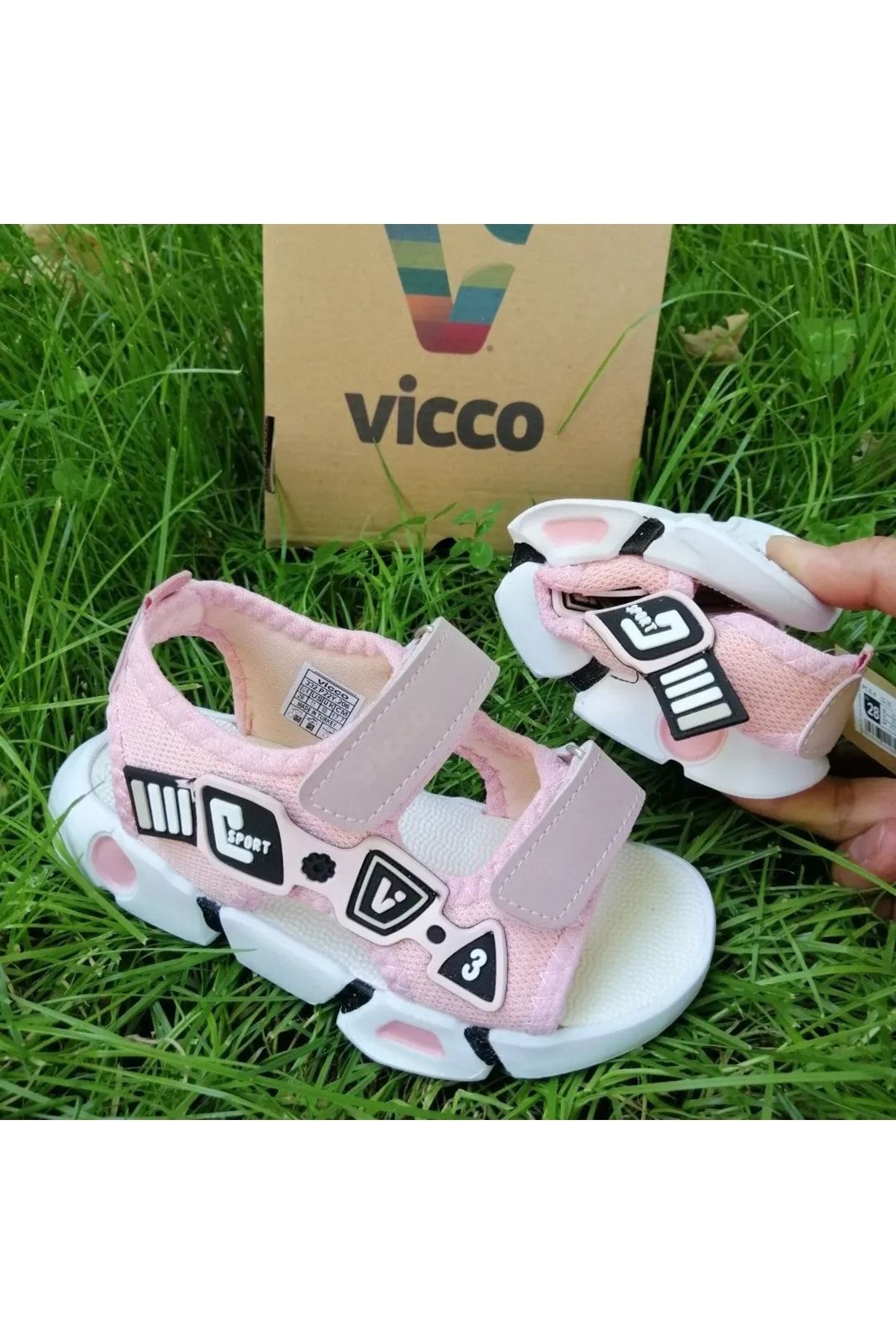 Vicco Umi Emblem Girls Powder Sandals 332.22y.206 Trendyol