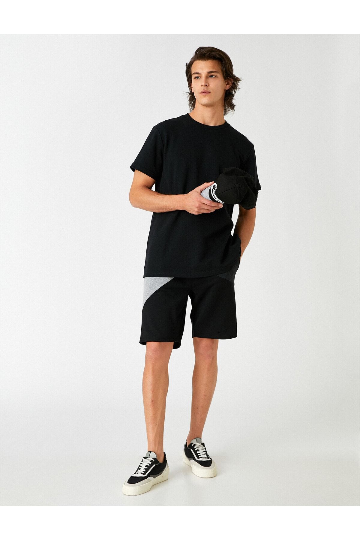 Koton Slim Fit Panelli Şort