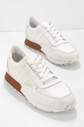 Beyaz Leather Erkek Sneaker E01589110103