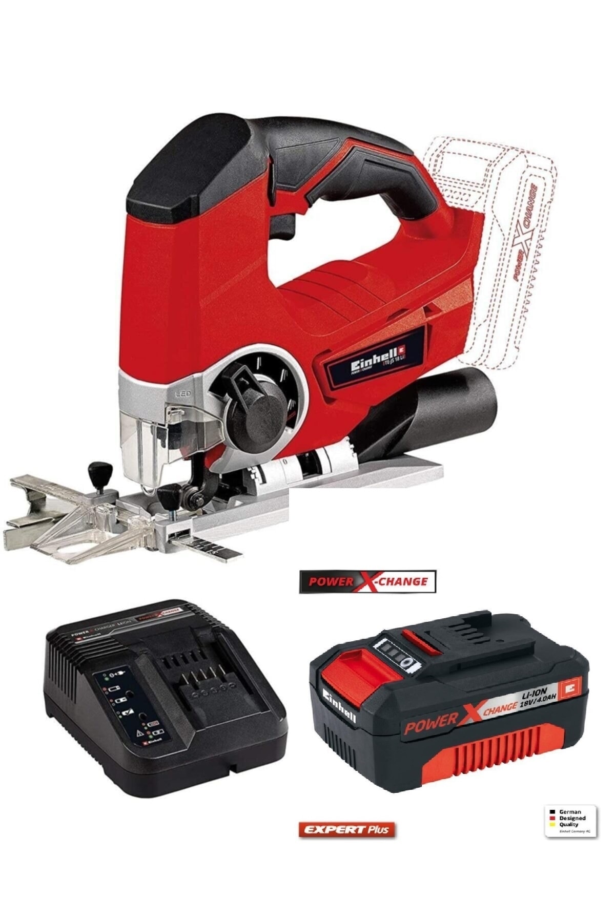 Einhell Te-js 18'li Akülü Dekubaj Testere +4,0 Ah Akü+şarj Aleti