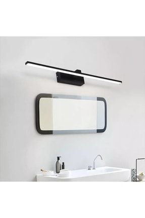 Slimline Siyah Tablo Ayna Banyo Apliği 50 Cm Beyaz Ledli Aplik 002100180