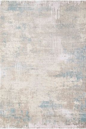 Tera Te01a Krem Mavi Modern Makine Halısı TE01A CREAM BLUE