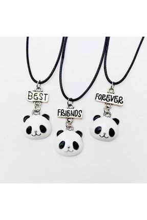 Panda Üçlü Best Friends Kolye PRA-6066148-7547