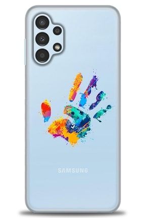 Samsung Galaxy A13 4g Kılıf Hd Baskılı Desenli Tasarım Telefon Kılıf - Renkli El ahkmsm-a13-4g-v-2