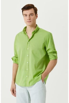 Comfort Fit Fıstık Yeşili Gömlek 1082441