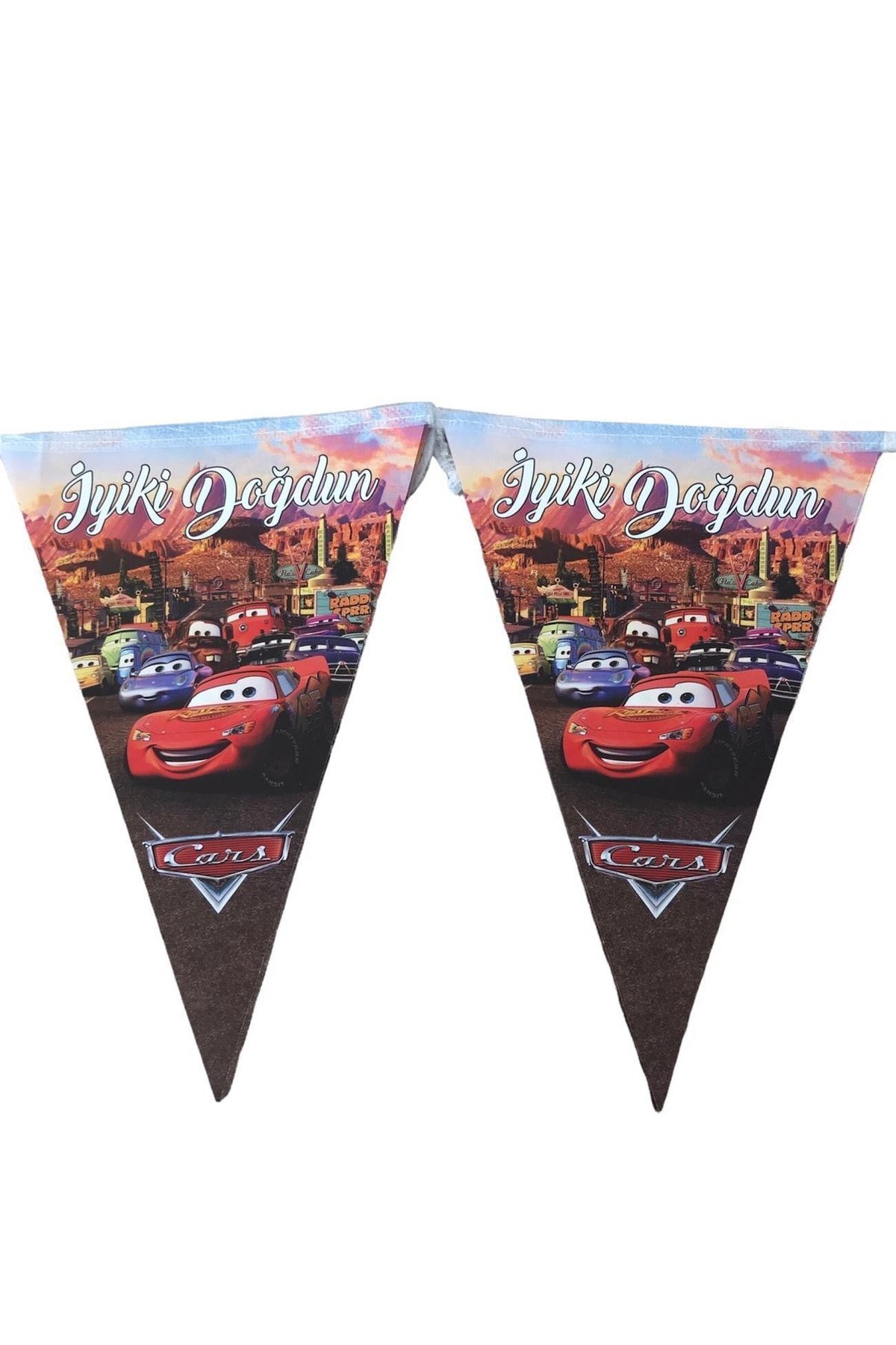 Happyland Cars Arabalar Iyiki Doğdun Yazılı Flama