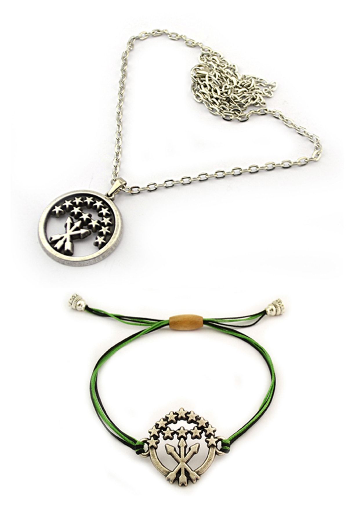 anahtarlıksepeti-Circasus Adige Flag Necklace Bracelet Set 6