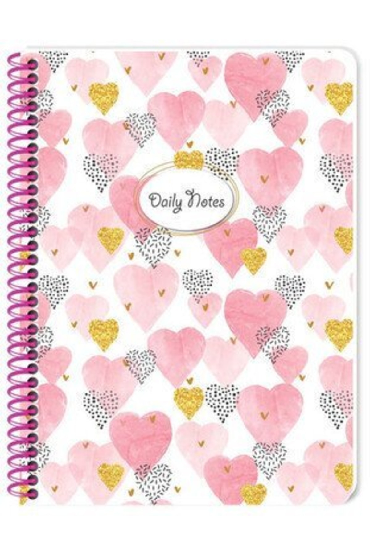 KESKİN COLOR Princess Spiralli Karton Kapak 80 Yaprak 16x22 Çizgili Defter