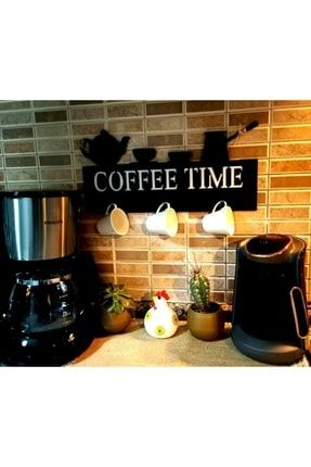 Duvar Dekorasyon Coffee Time Ahşap Dekoratif Kupalık GL443