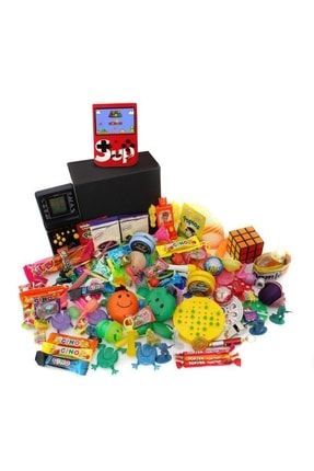 Nostaljik Bakkal Özel Gıda Ve Oyuncak Kutusu , Siyah Tetris Ve Kırmızı Atarili NL00049