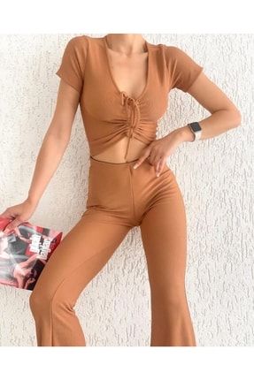 Fitilli Alt-üst Pantolon Bluz Takım sb-000245