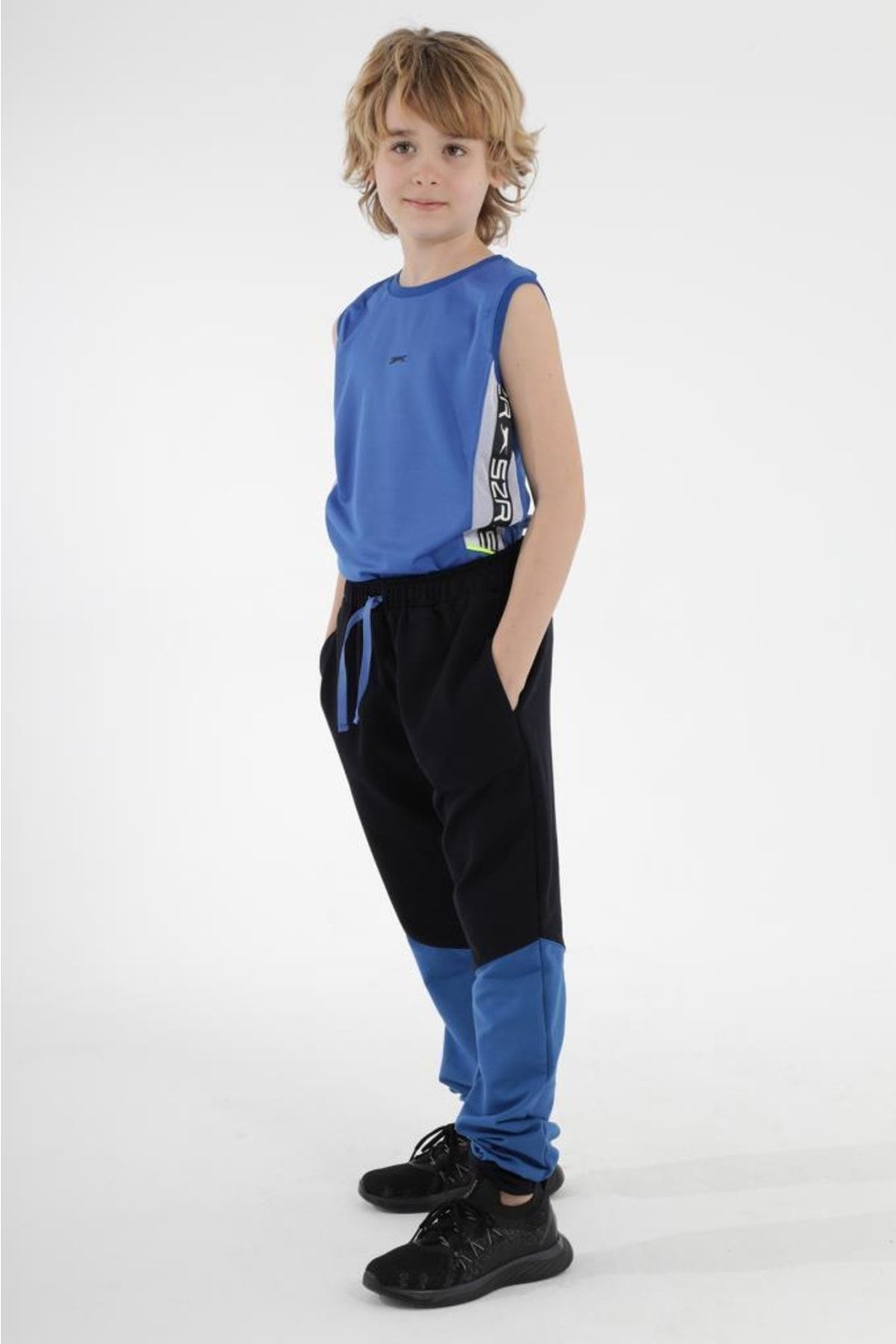 Slazenger-Παιδικό Φούτερ Navy Blue St12pc205-400 1