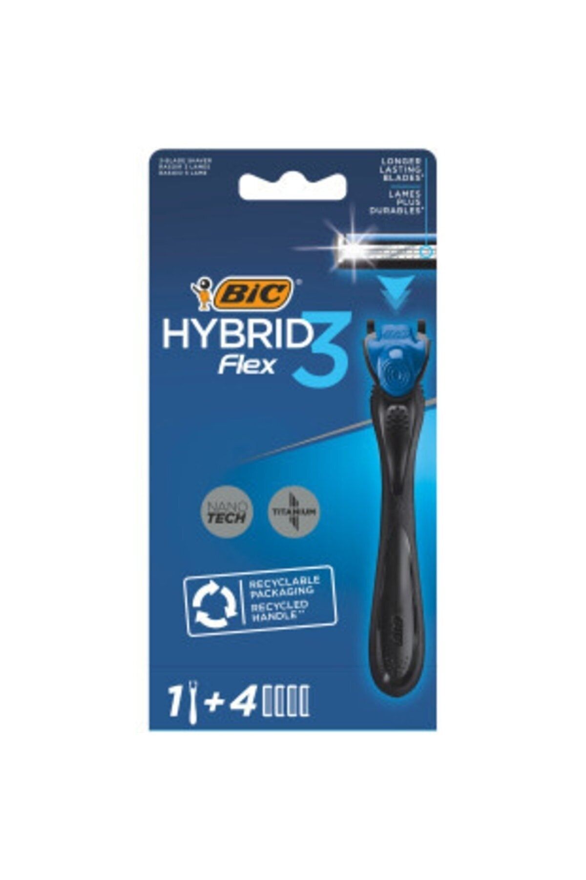 Bic Flex 3 Hybrıd Erkek Tıraş Bıçağı 1 Sap + 4 Başlık