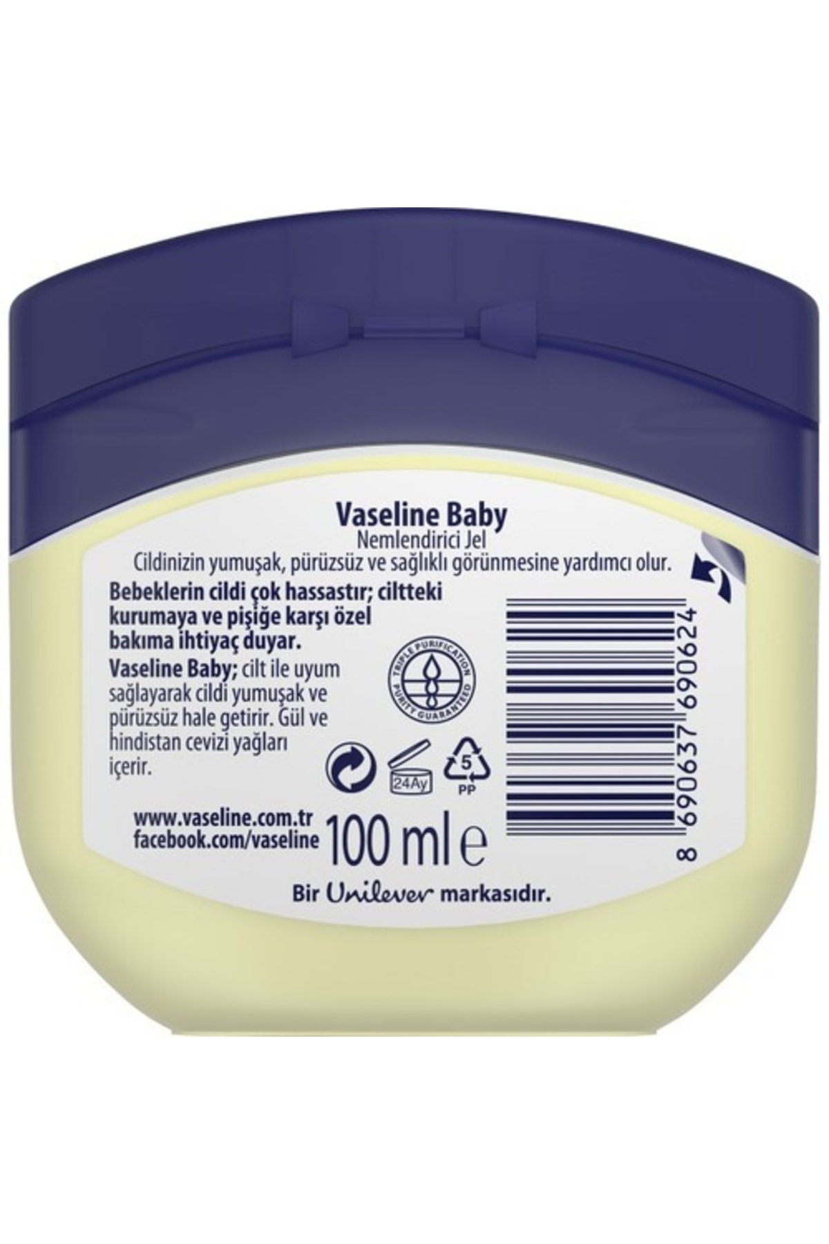 Vaseline Baby Nemlendirici Jel Bebekler Için 100 ml 1 Adet fotoğrafı 7 (önizleme)