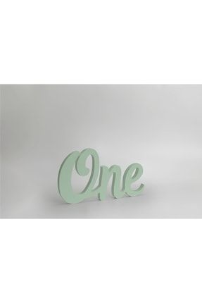 Ahşap “one” Yazısı 1 Yaş Doğum Günü Süsü Mint Yeşili TYC00457440931