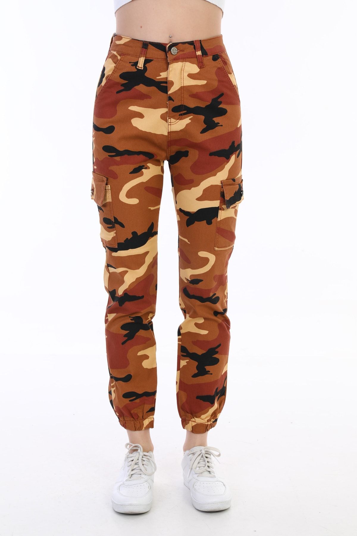 Camo trousers missguided on sale