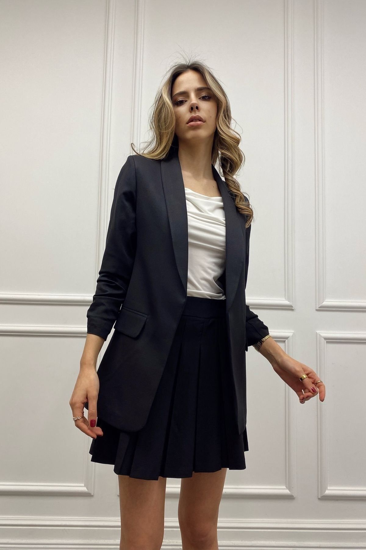 CurcunaShop-Atlas Sleeve Gathered Jacket 1