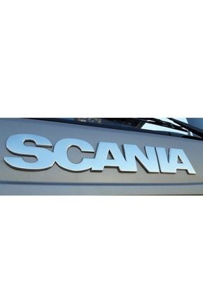 Bs Krom Scania 2009-2016 Uyumlu Ön Panjur Scania Yazısı Presli Krom SCA41