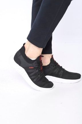 Erkek Spor Full Ortopedik Hafif Siyah-beyaz Yazlık Sneaker Ayakkabı CC-AY0007