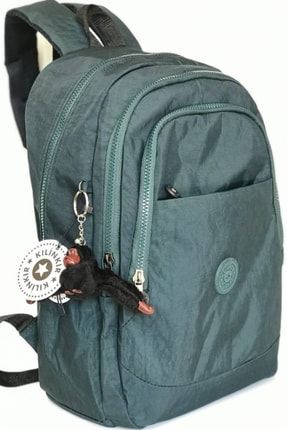 Unisex Su Yeşili Sırt Çantası Kırinkıl Su Geçirmez Okul Çantası Laptop Bölmeli Seyahat Çantası fcsırtçantası8812