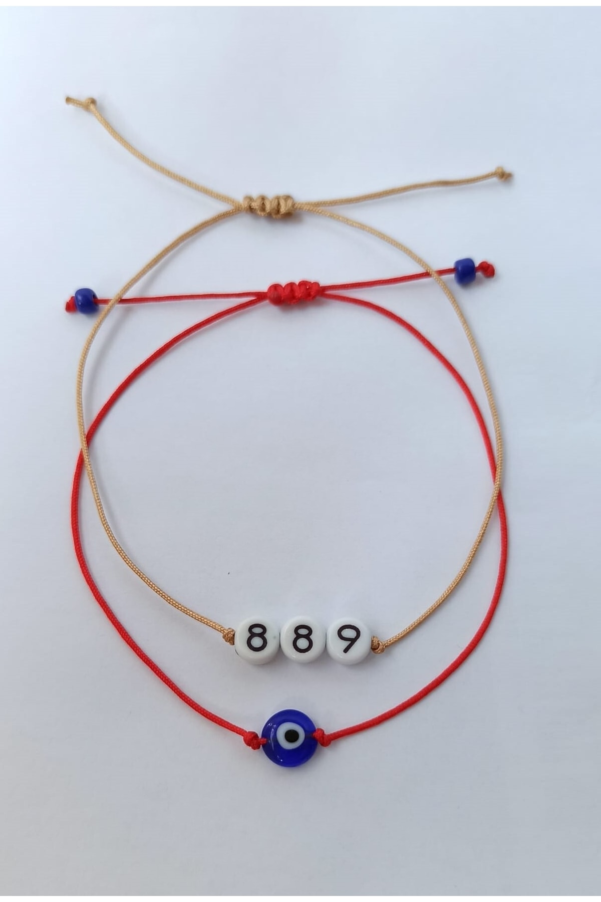 ZUV 889 Her Alanda Başarı Sekans Bilekliği Şans Bilekliği Sayı Sekansı Ve Nazar Boncuğu Bileklik