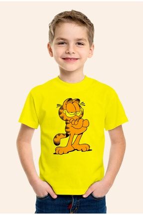 Garfield Baskılı Sarı Çocuk T-shirt STC001665