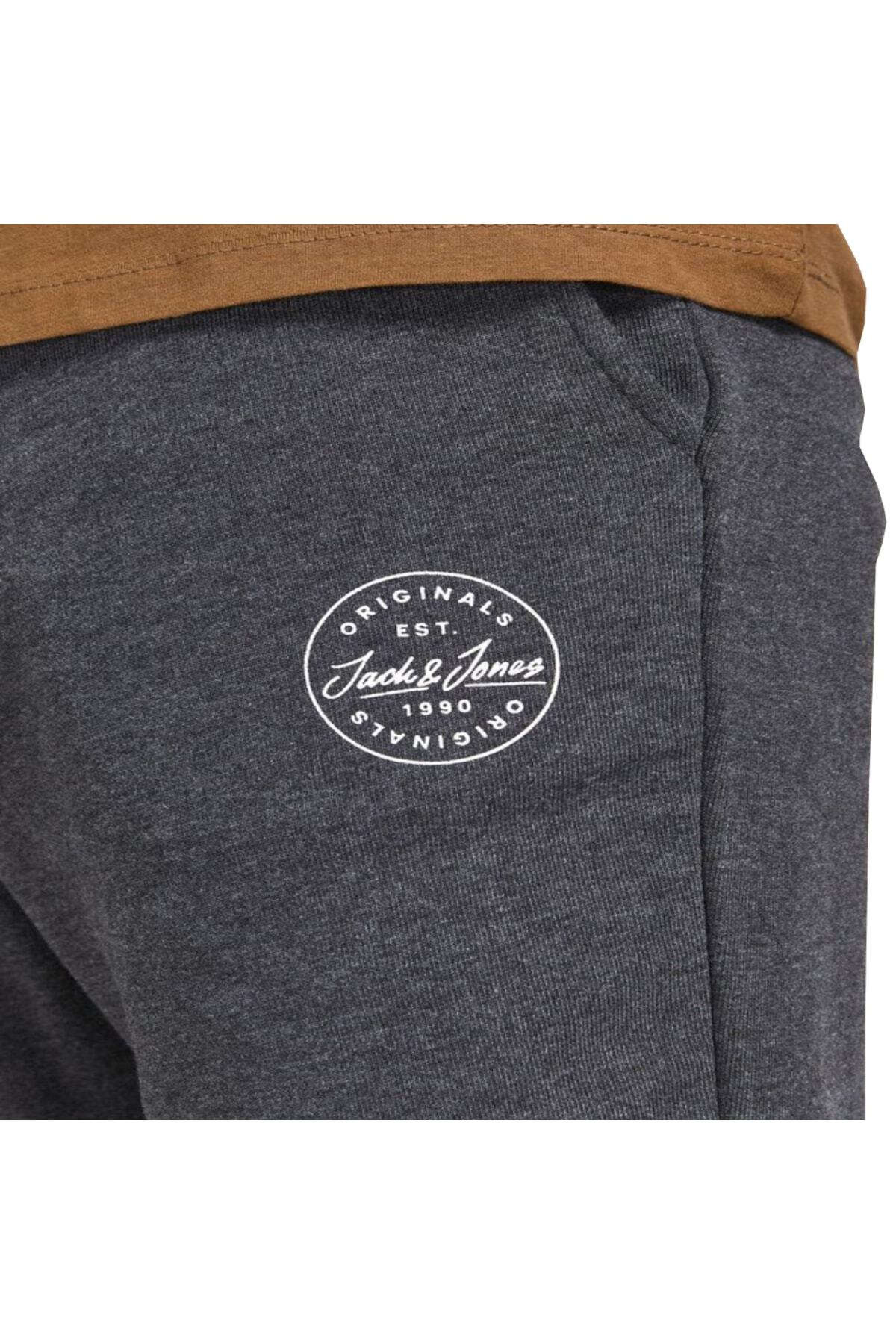 شلوارک مردانه راسته فاق نرمال | جک اند جونز Jack & Jones 12182595-Dark - تصویر 4
