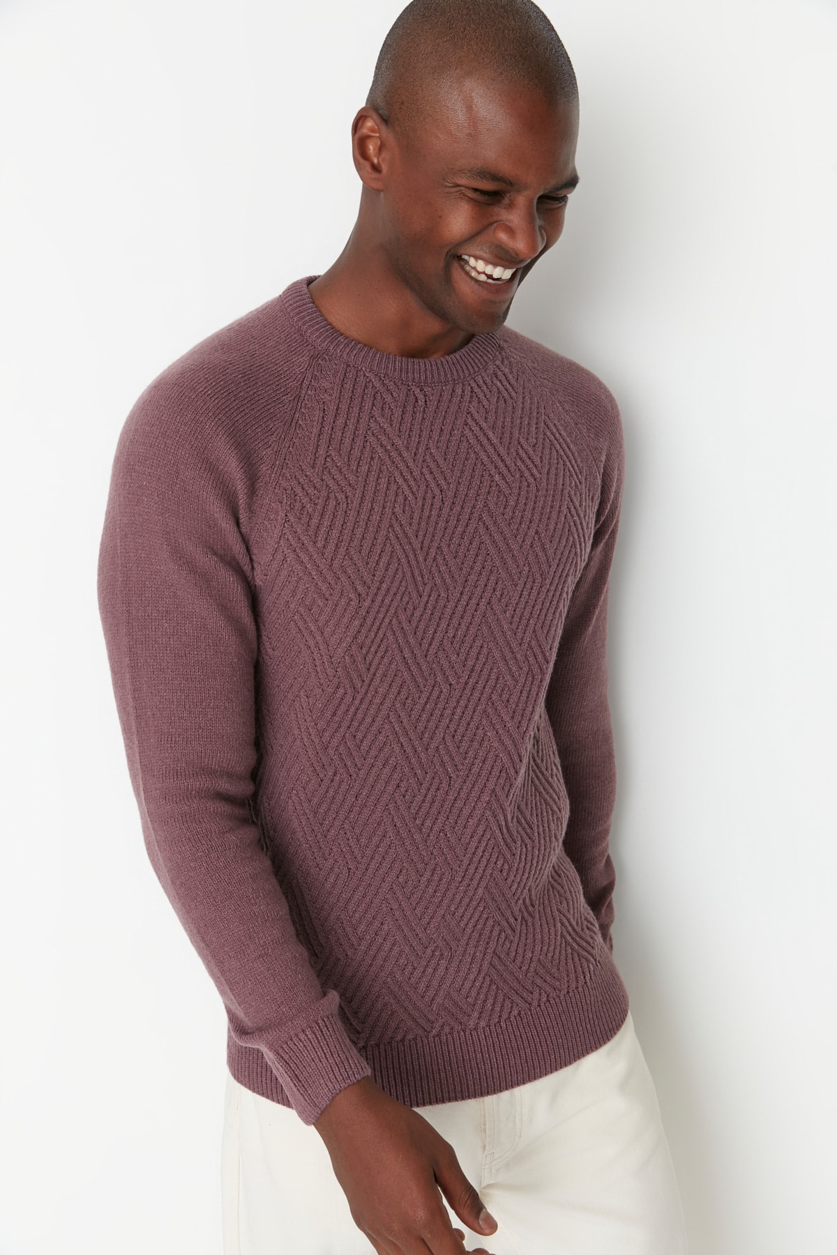 Trendyol Collection Sweater - Pink - Slim fit - Trendyol