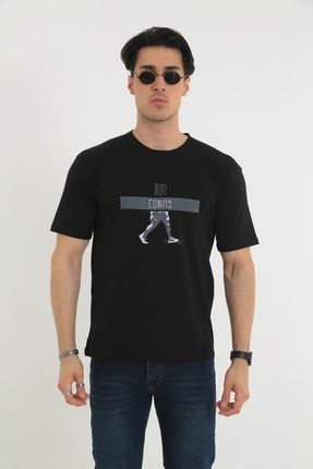 Oversize Erkek Man Caming Önü Arkası Baskılı Tişört T-shirt 2222MANKAMİNG